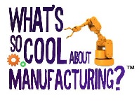"What's So Cool About Manufacturing?" logo