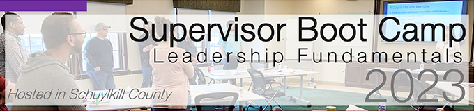 Supervisor Boot Camp Schuylkill County Header