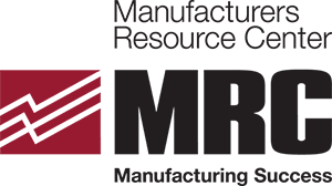MRC logo in Black Burgundy and White