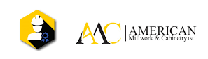 American Millwork & Cabinetry logo in black and yellow
