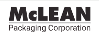 McLean Packaging Corporation Logo in black and white