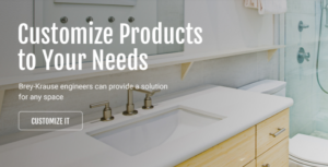 Customized Products sink and countertop