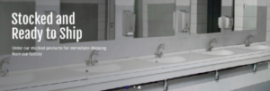 Image of commercial bathroom sinks