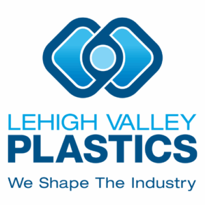 Lehigh Valley Plastics logo in blues and white