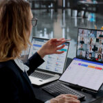 Online virtual meeting image