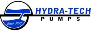 Blue and White Hydra-Tech Pumps logo